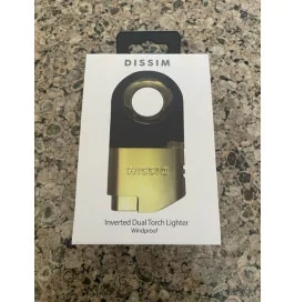 Dissim Inverted Torch Lighter - Gold Colour