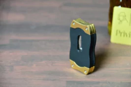 Colibri V-cut black/brushed gold