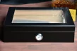 Humidor with glass Top - Black