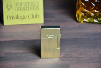 Parike Double flame brushed gold lighter
