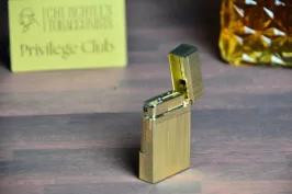 Parike Double flame brushed gold lighter