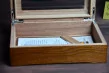 Elm Humidor with glass top Elm Humidor with glass top