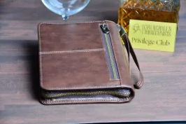 Luxury cigar carry case brown