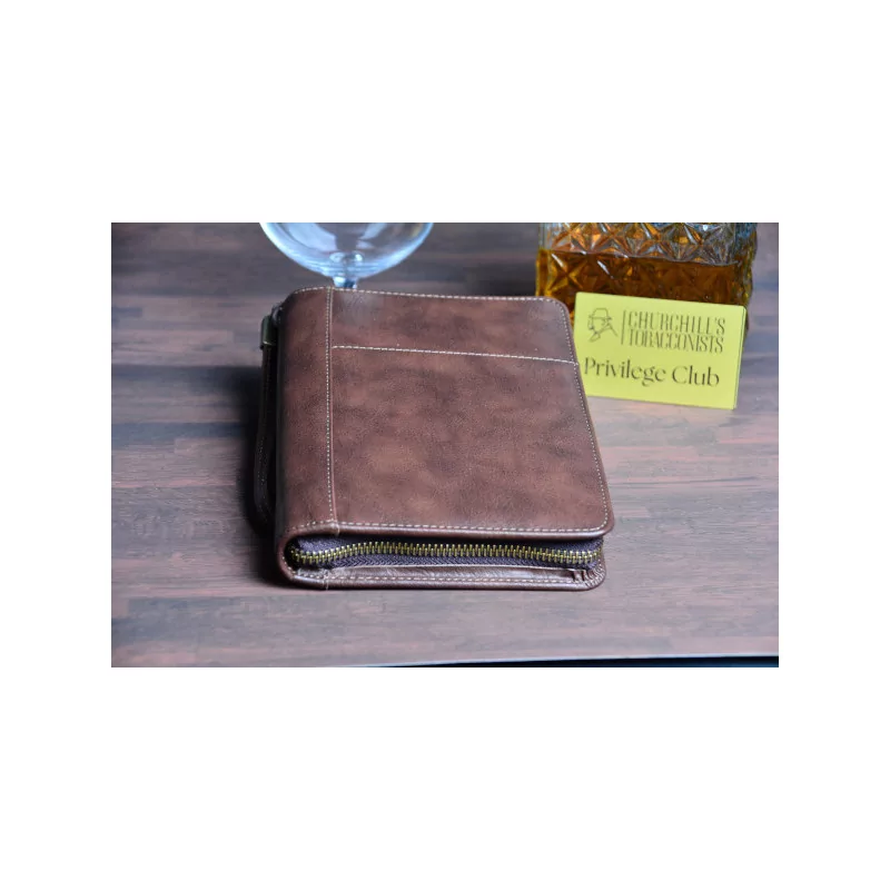 Luxury cigar carry case brown Luxury cigar carry case brown