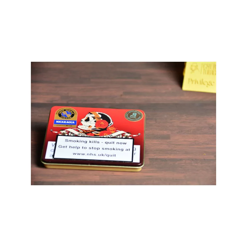 Empty small cigar tin sweet jane