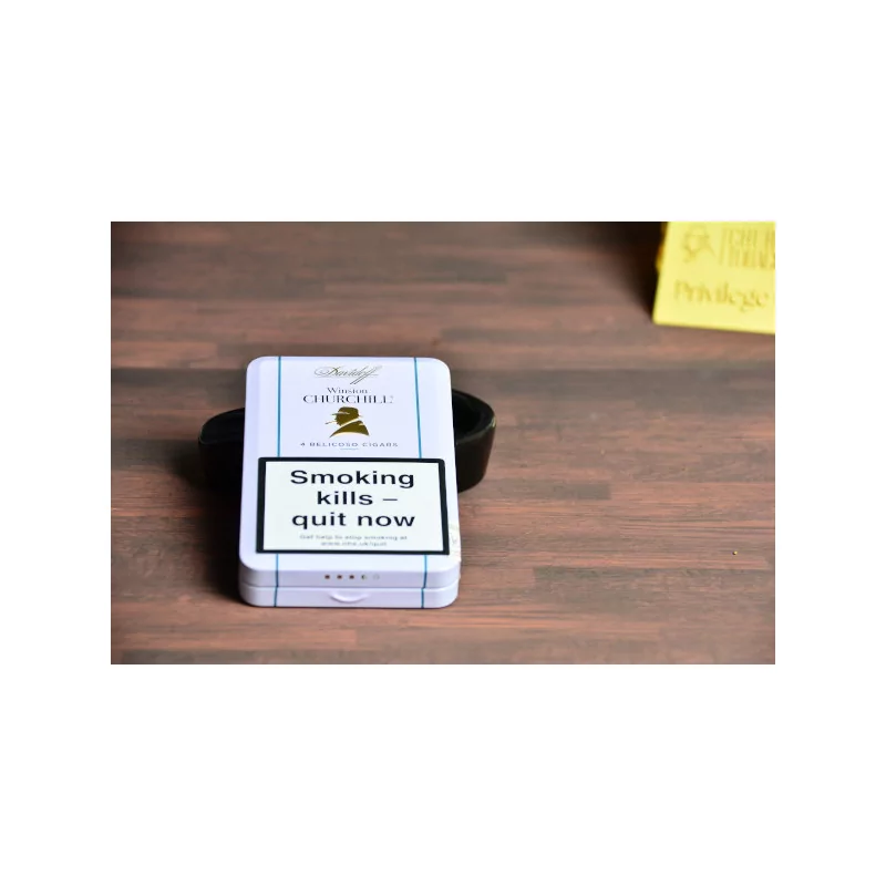 Empty small cigar tin davidoff