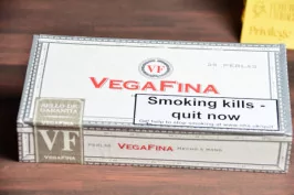 Empty paper covered cigar box vigafina