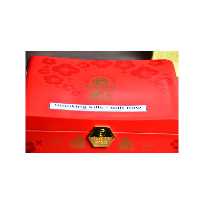 Empty wooden cigar box Year of The Dragon