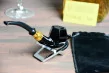 Sarome Rosewood pipe bent black Panelled Appel Sarome Rosewood pipe bent black Panelled Appel