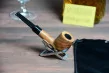 Sarome Cashew Wood pipe Straight Billiard 9mm filter Sarome Cashew Wood pipe Straight Billiard 9mm filter