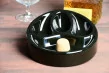 Black pipe ashtray with x3 pipe rest