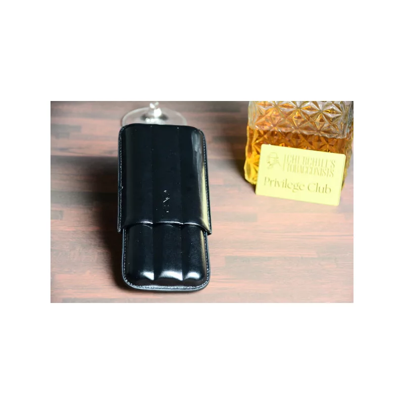 3 finger cigar case black leather 3 finger cigar case black leather