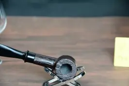 Rosewood pipe – Rustic 9mm