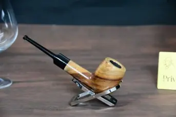 Cashew wood pipe- straight billiard – 9mm