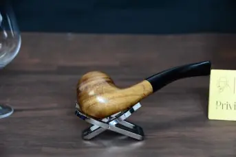 Cashew wood pipe – bent pot pipe– 9mm