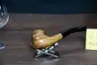 Cashew wood pipe – bent pot pipe– 9mm