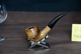 Cashew wood pipe – bent pot pipe– 9mm