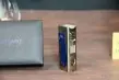 Honest brushed chrome blue 4 jet lighter