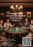 Poker Texas Hold 'EM' 18th April 2pm
