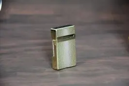 Luxury dual flame lighter gold