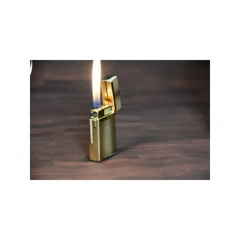Luxury dual flame lighter gold