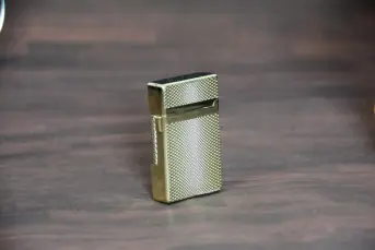Luxury dual flame lighter gun metal