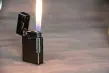 Luxury dual flame lighter gun metal