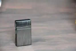 Luxury dual flame lighter gun metal