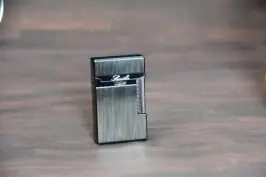 Luxury dual flame lighter gun metal