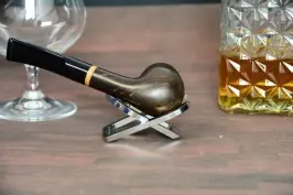 Jean Claude Slightly bent Apple Briar pipe