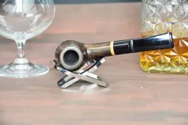 Jean Claude Slightly bent Apple Briar pipe