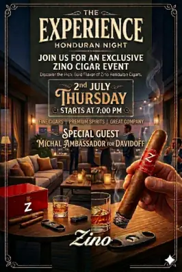 New release the Zino Honduras tasting evening