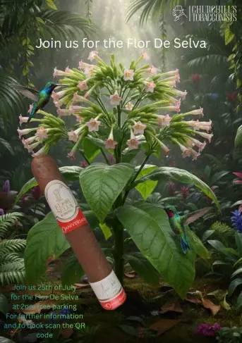 Cigar event flower of the Jungle Saturday 25th July 2pm