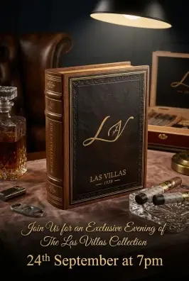 Las Villas By the book Toro (Rated 92 By cigar Journal) 24th September 7pm