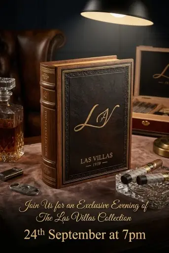 Las Villas By the book Toro (Rated 92 By cigar Journal) 24th September 7pm