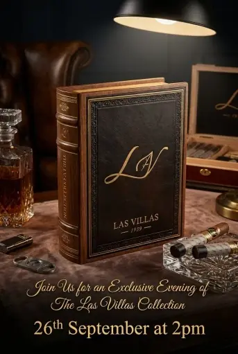 Las Villas By the book Toro (Rated 92 By cigar Journal) 26th September 2pm