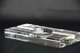 Cigar ashtray Crystal holds Two cigar