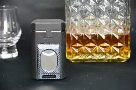 Superior Passatore Cigar Lighter black Straight Guillotine